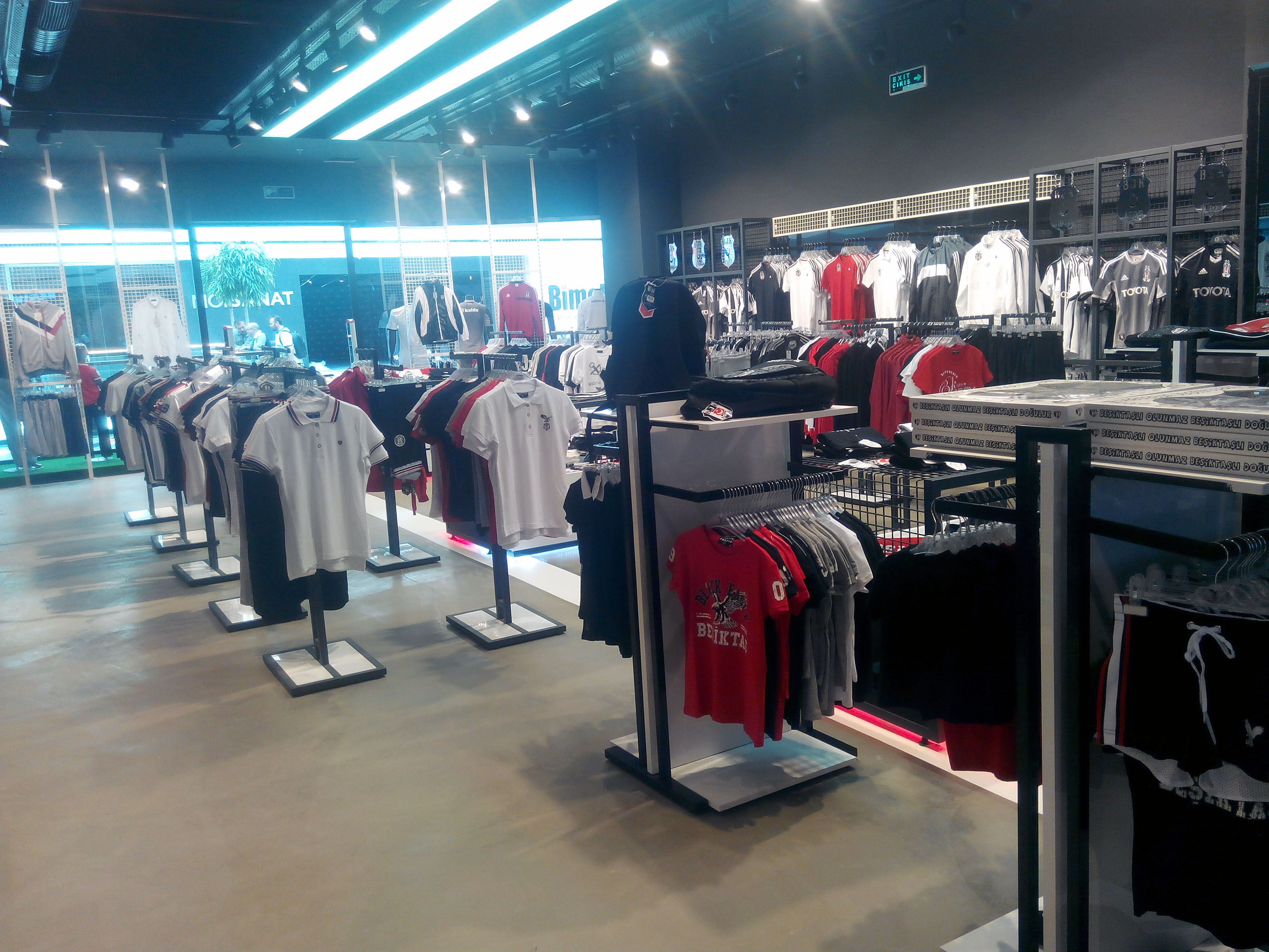 Shop fitting project delivered by DCShopfitting, showing a fitted retail sales floor with display tables and wall systems