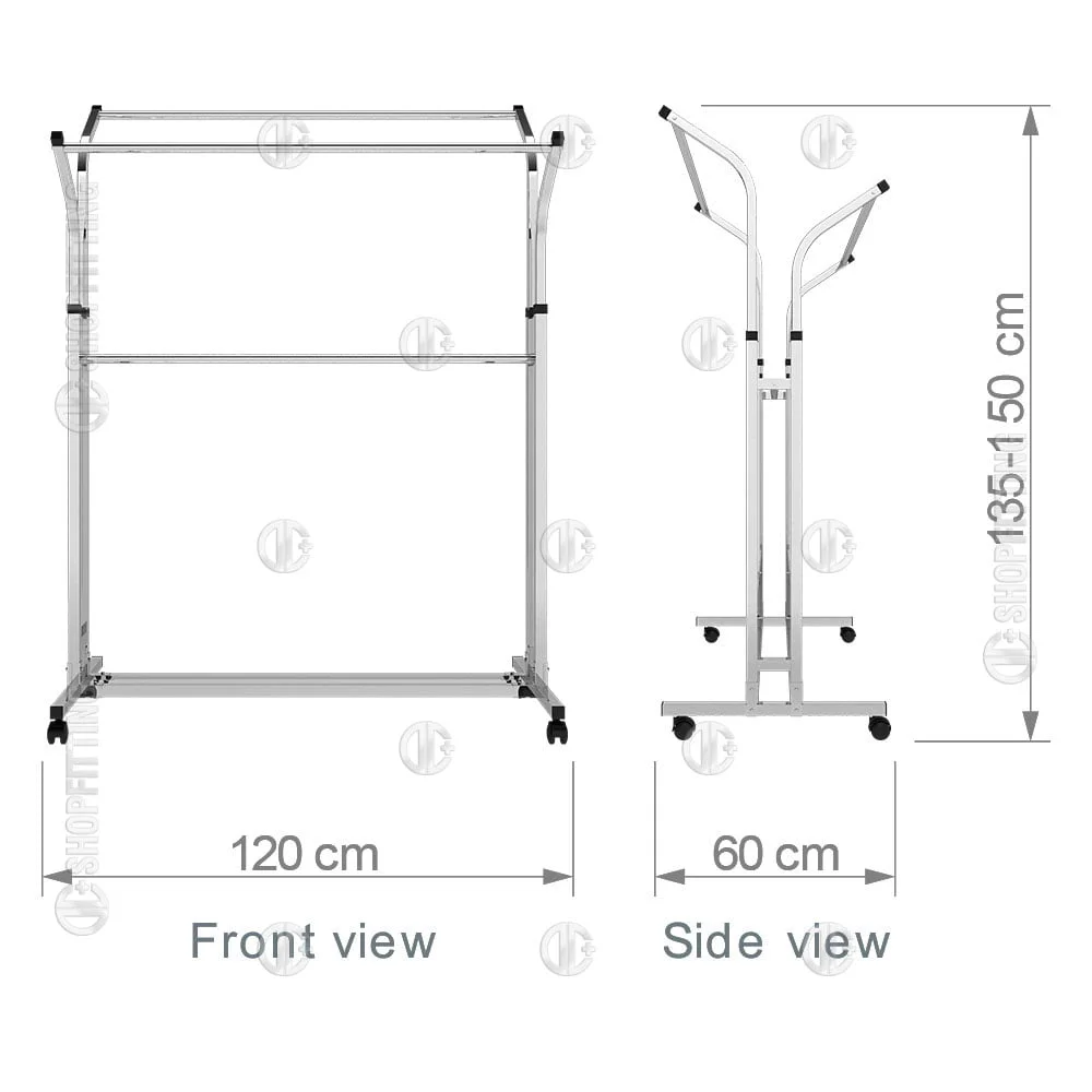 KL 27 HEIGHT ADJUSTABLE SINGLE DISPLAY STAND 4