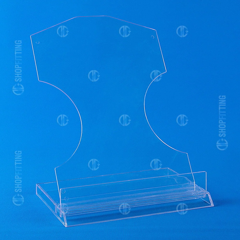 OZ 48 BROCHURE HOLDERS AND SHIRT DISPLAY