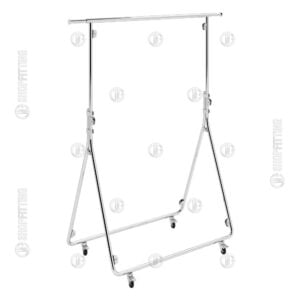 ROTA S39 SINGLE BAR FOLDING ROLLING GARMENT RACK