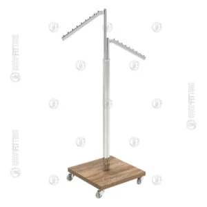 ROTA S52 DUAL BAR WOOD DISPLAY STAND