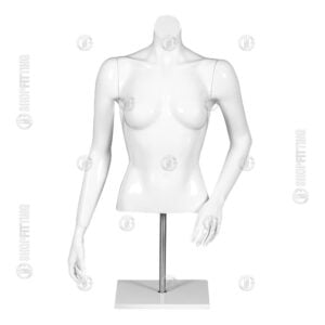 TBB 6 UPPER BODY FEMALE MANNEQUIN WITH WOODEN LEG